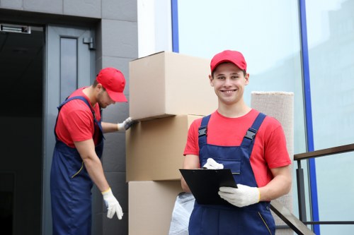 Customer reviewing a moving booking confirmation and service details