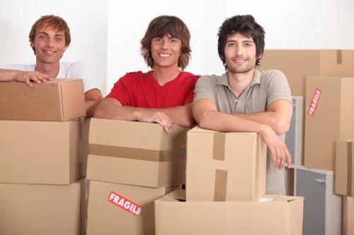 Local movers loading a van for a relocation in Slough