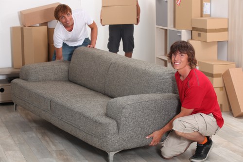 Prepared moving boxes and furniture for man and van service