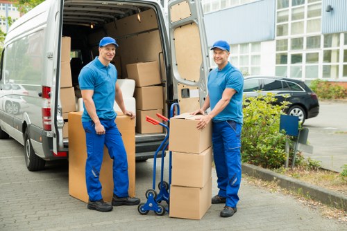 Professional removals team completing a safe relocation task