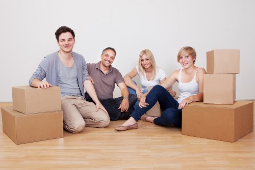 Secure loading of belongings into a removal vehicle