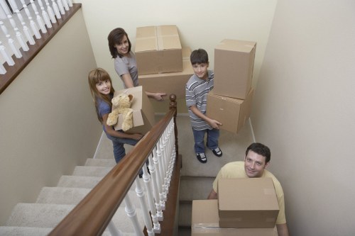 Careful furniture transport during a professional move in Slough
